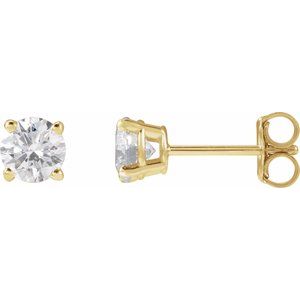 Lab Grown Diamond Stud Earrings - 3/4 Carat Total Weight