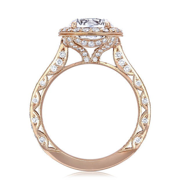 Round Bloom Engagement Ring