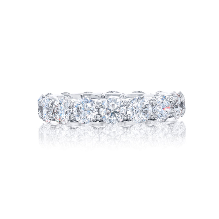 Platinum Round Diamond Eternity Band