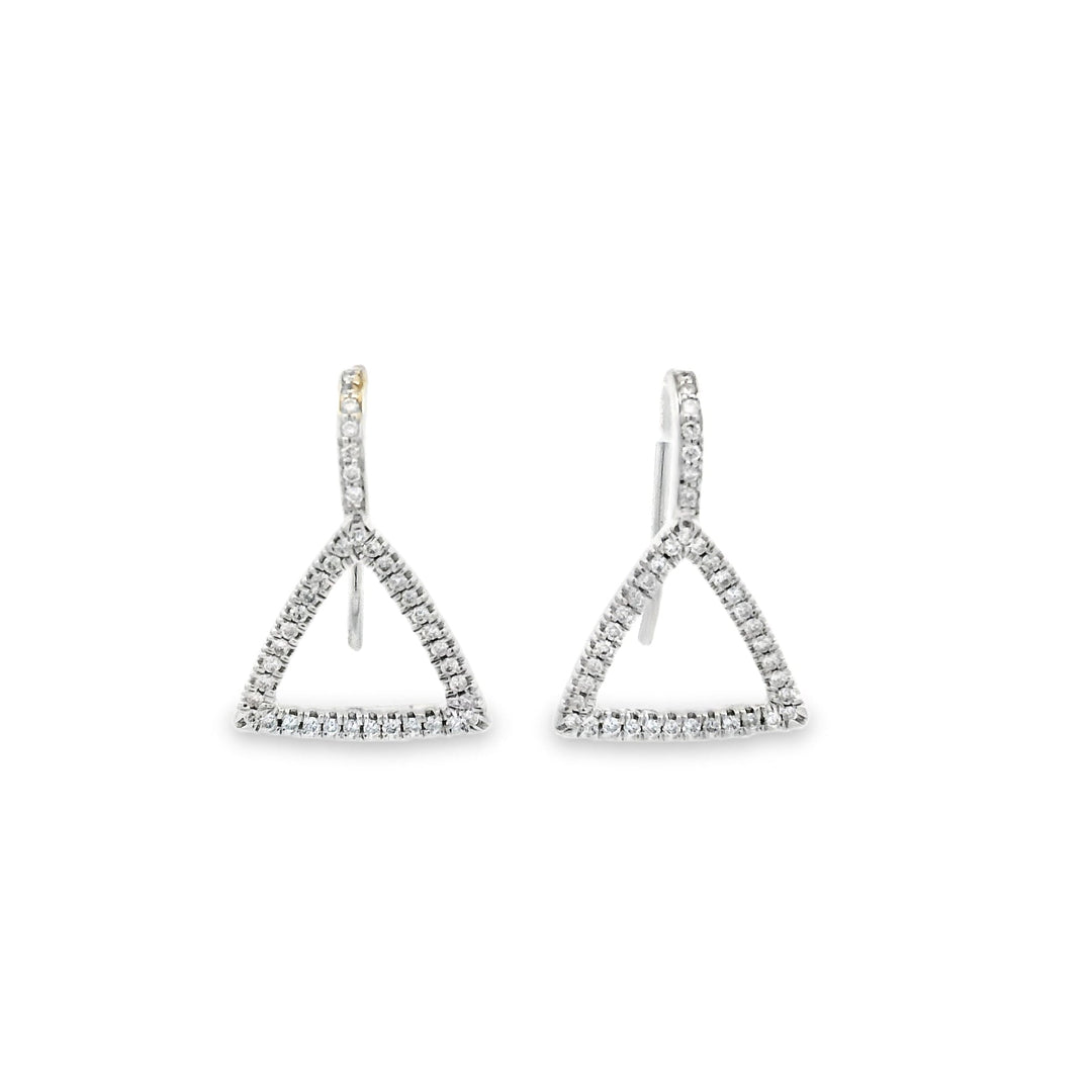 Hollow Triangle Drop Earrings