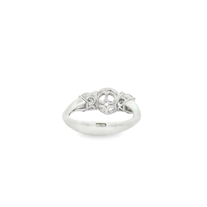 Three Stone Round Semi Mount