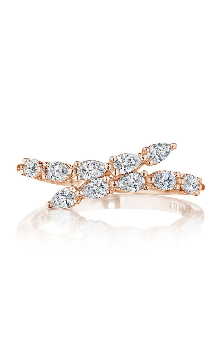 Pear Diamond Ring in 18k Rose Gold