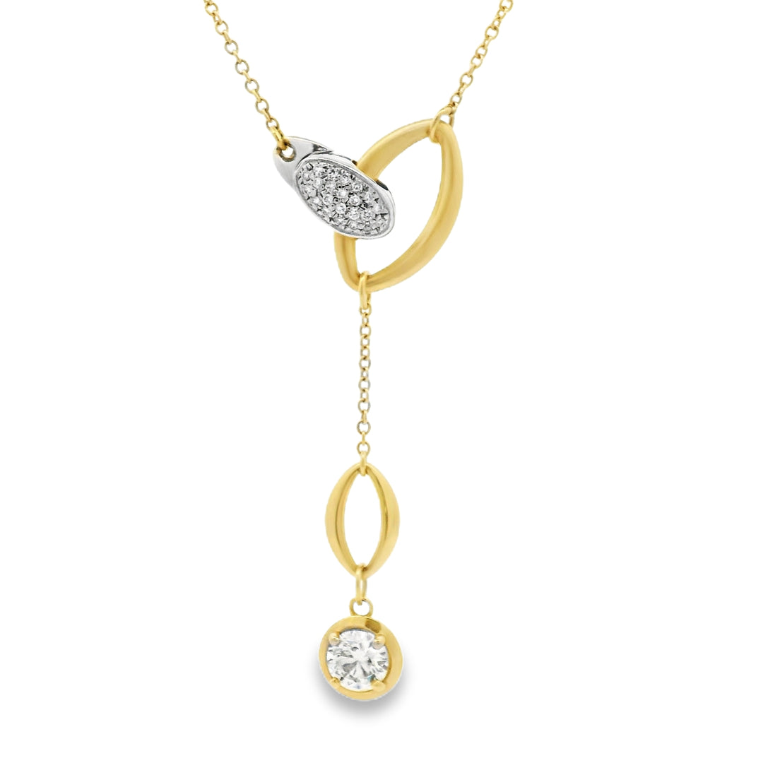 Adjustable Diamond Lariat Necklace