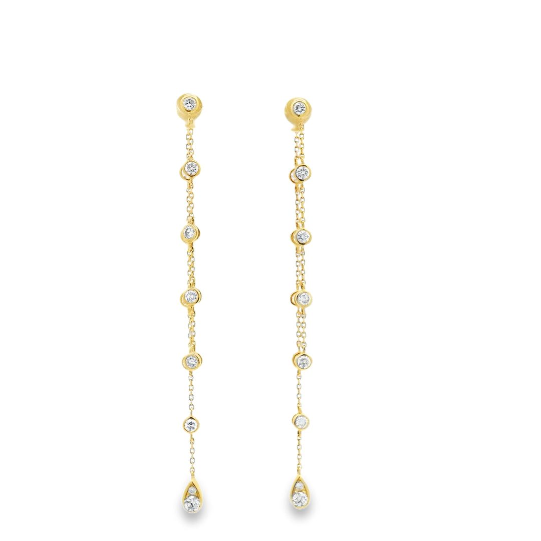 Diamond by the Yard Drop Earrings and Earring Jacket