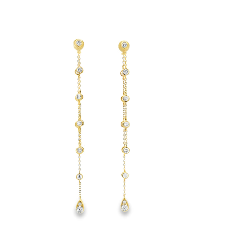 Diamond by the Yard Drop Earrings and Earring Jacket
