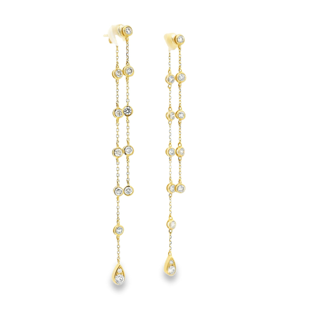Diamond by the Yard Drop Earrings and Earring Jacket