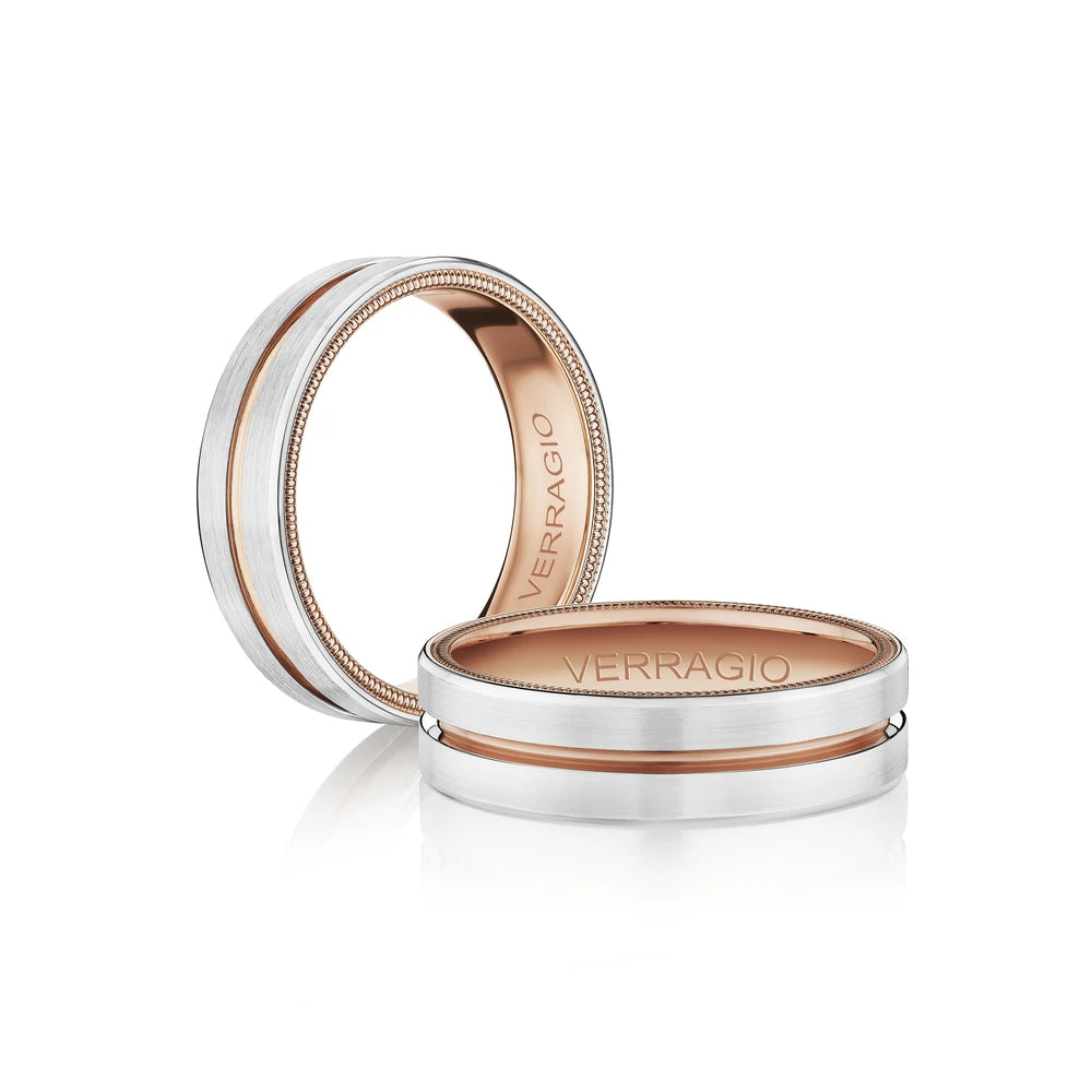 Vw 6121 14K Two Tone White Gold Rose Gold