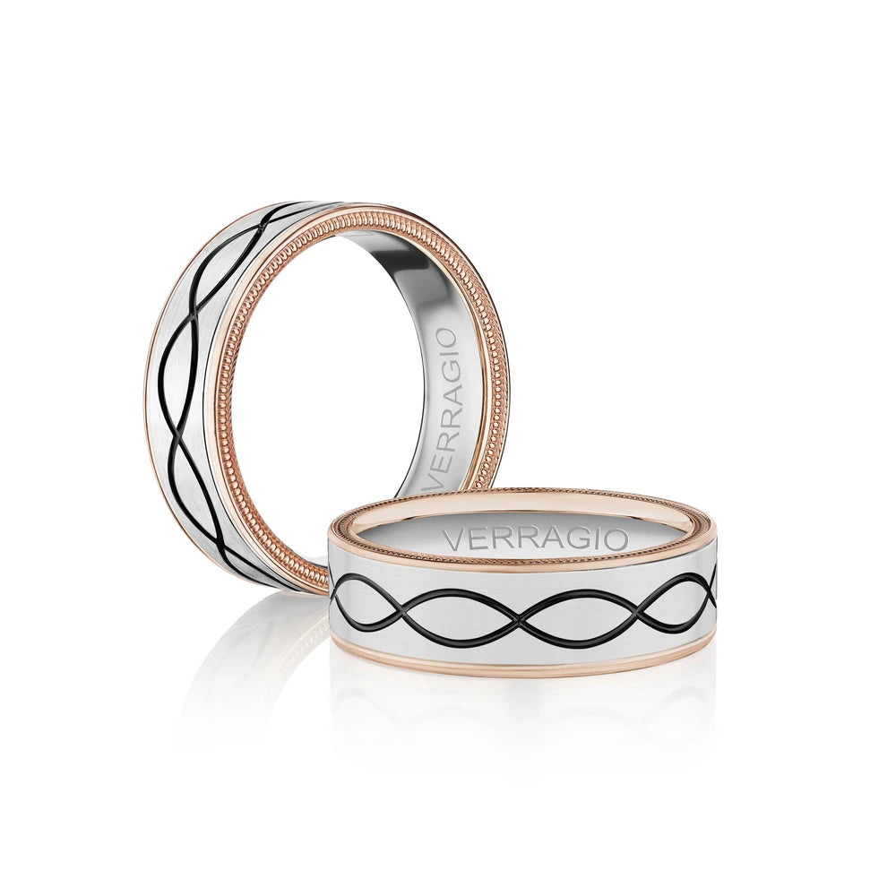 Vwb 7013 14K Two Tone White Gold Rose Gold