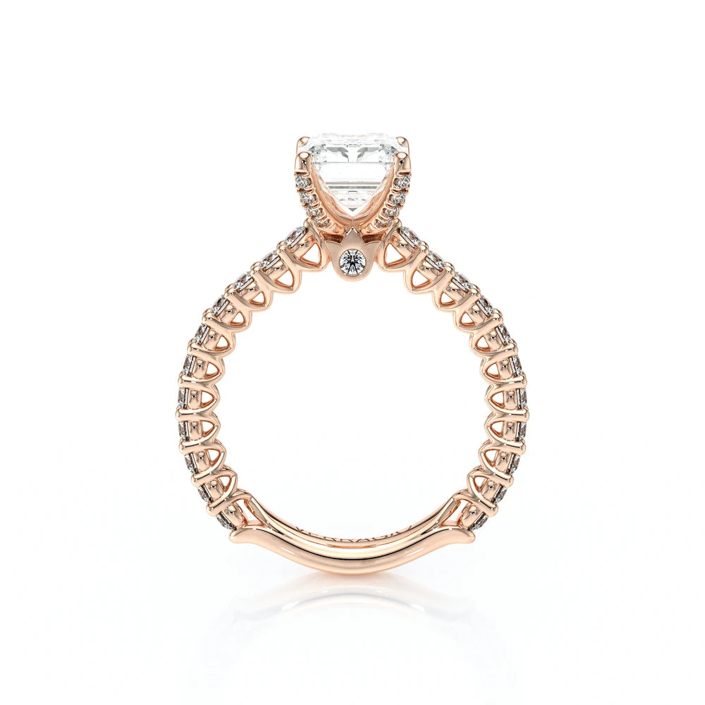 Lumino 801Emd4 20 14K Rose Gold Emerald
