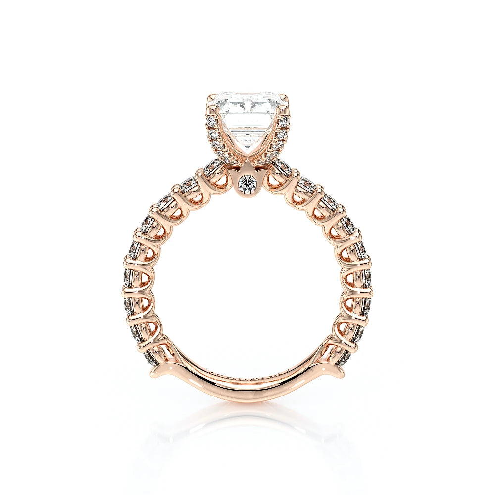 Lumino 801Emd4 25 14K Rose Gold Emerald