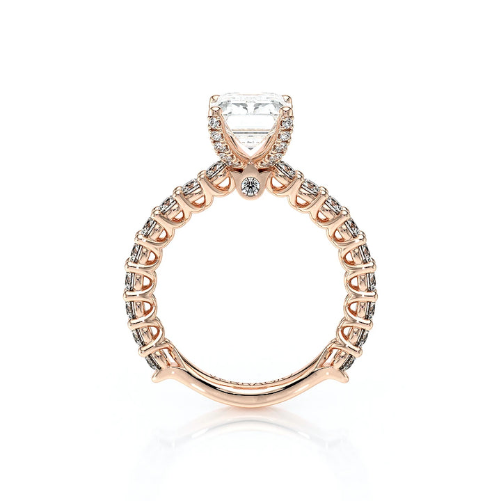 Lumino 801Emd4 25 14K Rose Gold Emerald
