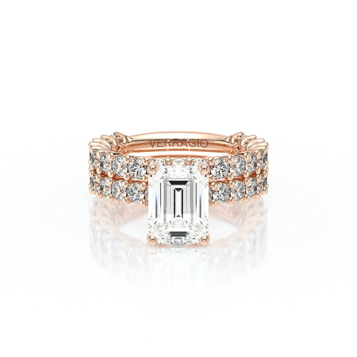 Lumino 801Emd4 25 18K Rose Gold Emerald