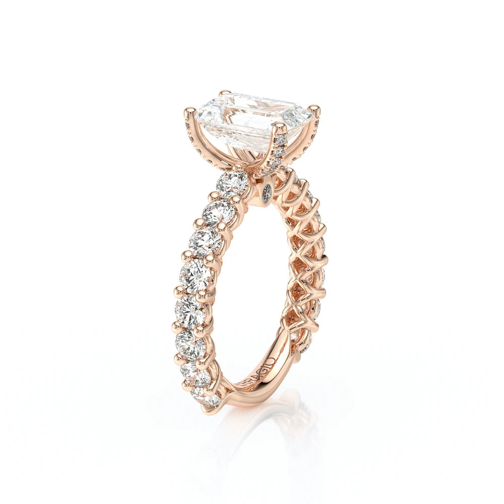 Lumino 801Emd4 30 14K Rose Gold Emerald