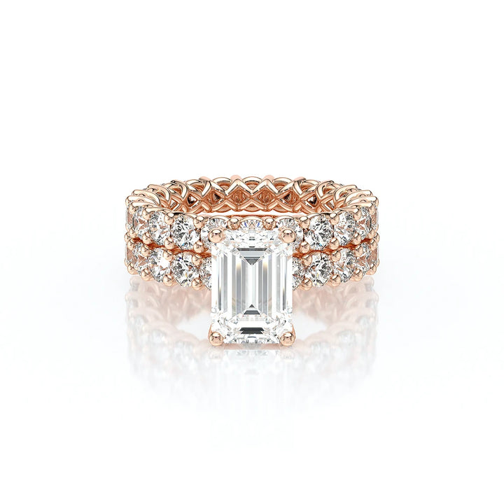 Lumino 801Emd4 30 18K Rose Gold Emerald