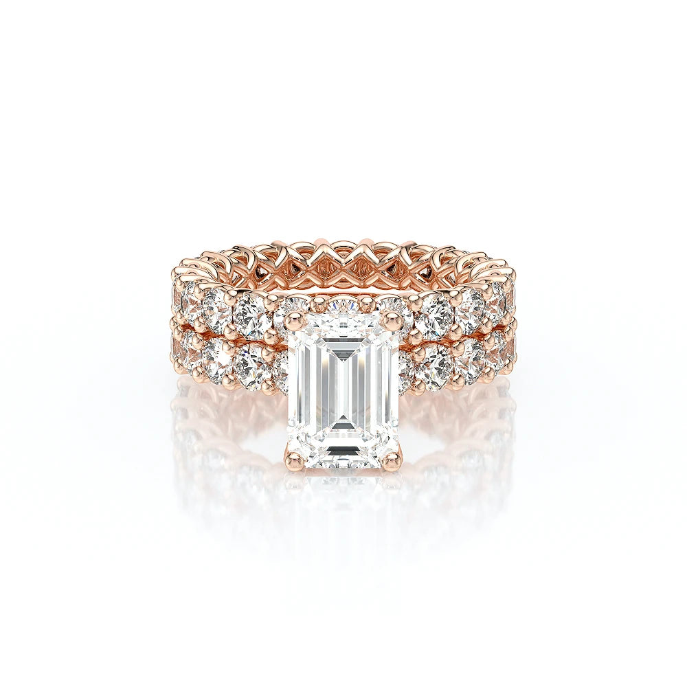 Lumino 801Emd4 30 14K Rose Gold Emerald
