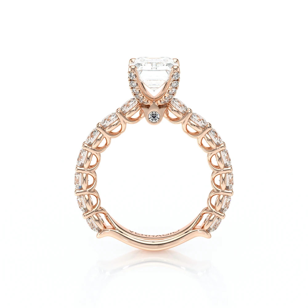 Lumino 801Emd4 35 18K Rose Gold Emerald