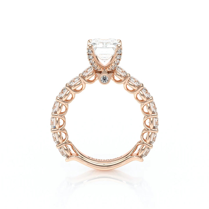 Lumino 801Emd4 35 14K Rose Gold Emerald