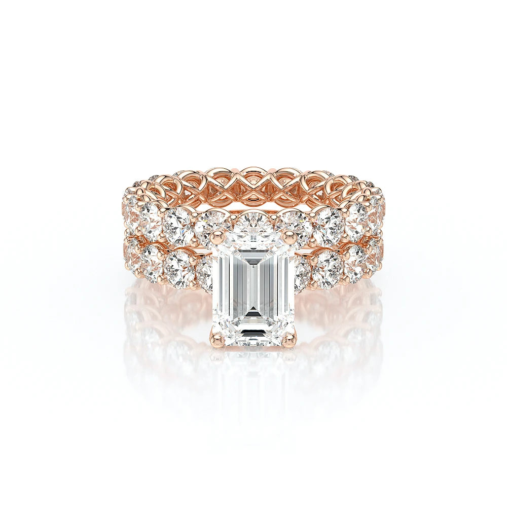 Lumino 801Emd4 35 18K Rose Gold Emerald