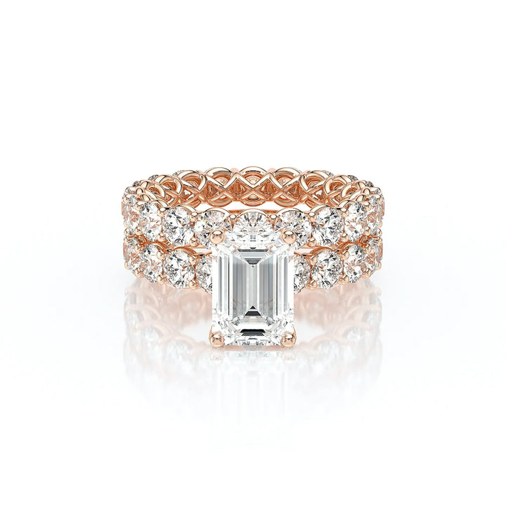 Lumino 801Emd4 35 14K Rose Gold Emerald