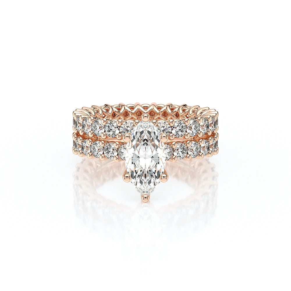 Lumino 801Mqd4 25 18K Rose Gold Marquise