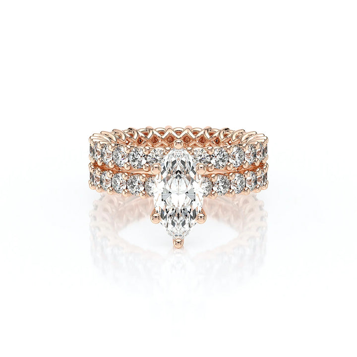 Lumino 801Mqd4 25 18K Rose Gold Marquise
