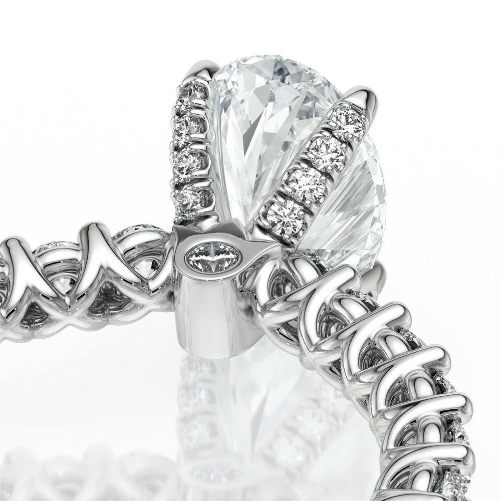 Lumino 801Ovd4 25 14K White Gold Oval