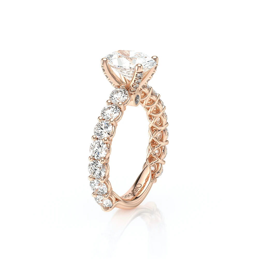 Lumino 801Ovd4 35 14K Rose Gold Oval