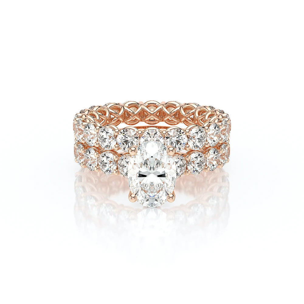 Lumino 801Ovd4 35 14K Rose Gold Oval