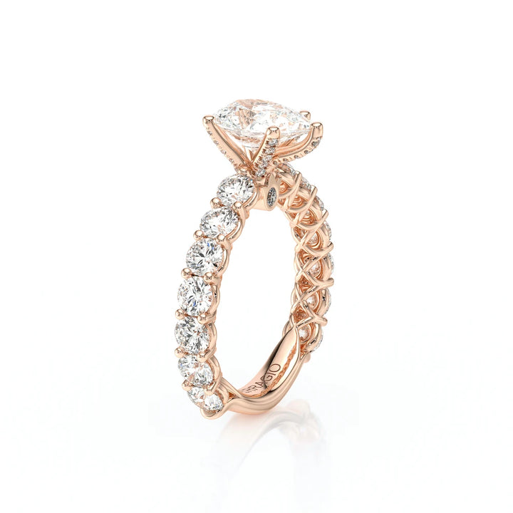 Lumino 801Psd4 35 14K Rose Gold Pear