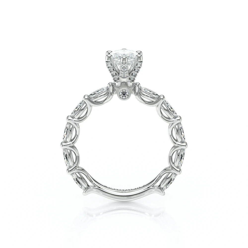 Lumino 803Mqd6 5X25 Ew 14K White Gold Marquise