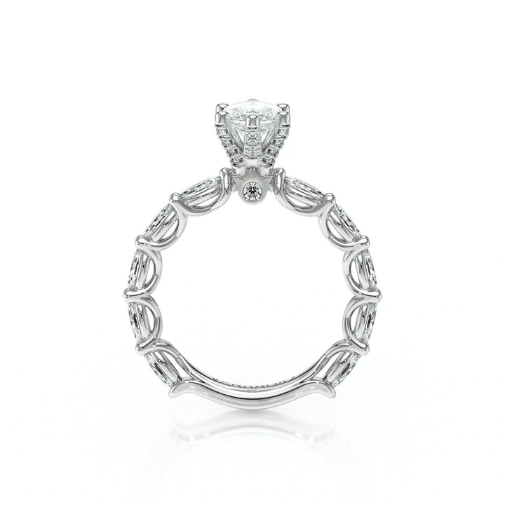 Lumino 803Mqd6 5X25 Ew 14K White Gold Marquise