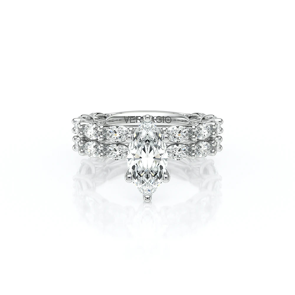 Lumino 803Mqd6 5X25 Ew 14K White Gold Marquise