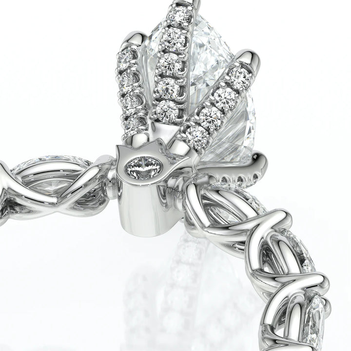 Lumino 803Mqd6 5X25 Ew 14K White Gold Marquise
