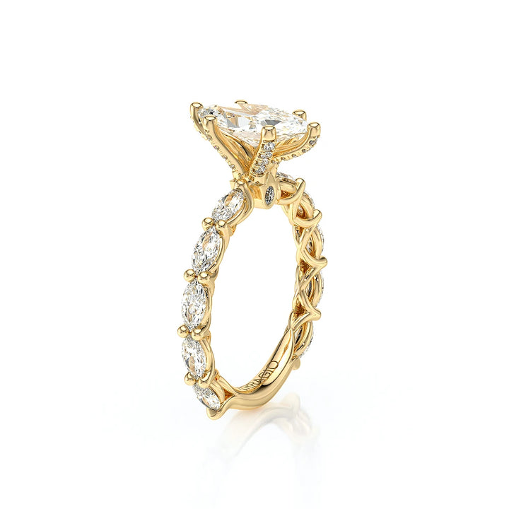 Lumino 803Mqd6 5X25 Ew 14K Yellow Gold Marquise