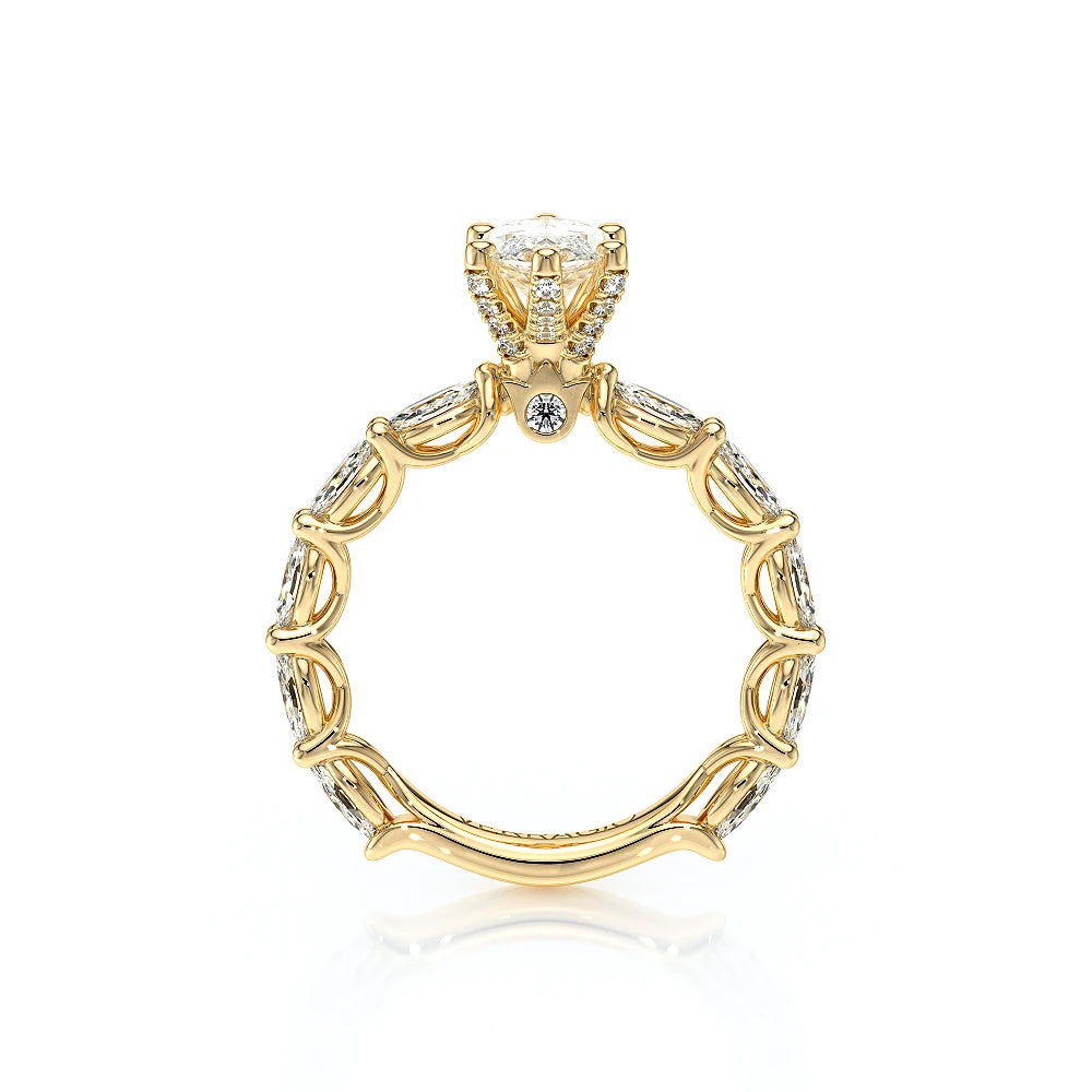 Lumino 803Mqd6 5X25 Ew 14K Yellow Gold Marquise