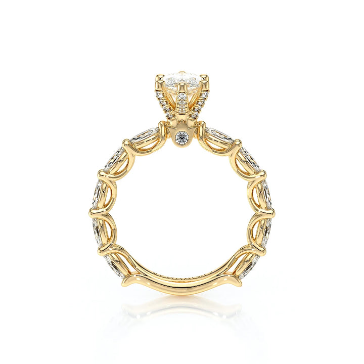 Lumino 803Mqd6 5X25 Ew 14K Yellow Gold Marquise