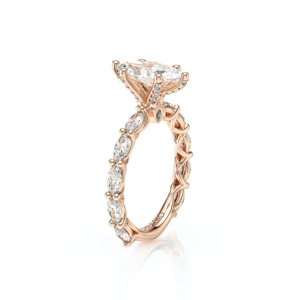 Lumino 803Mqd6 5X25 Ew 18K Rose Gold Marquise