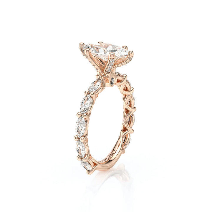 Lumino 803Mqd6 5X25 Ew 18K Rose Gold Marquise