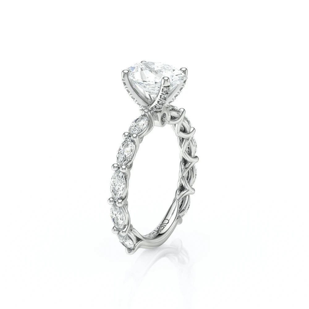 Lumino 803Ovd4 5X25 Ew 14K White Gold Oval