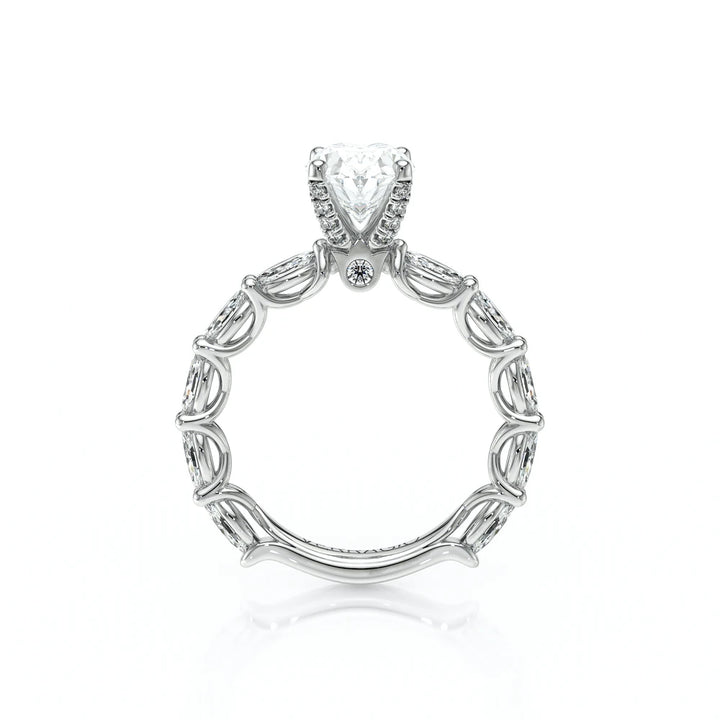 Lumino 803Ovd4 5X25 Ew 14K White Gold Oval