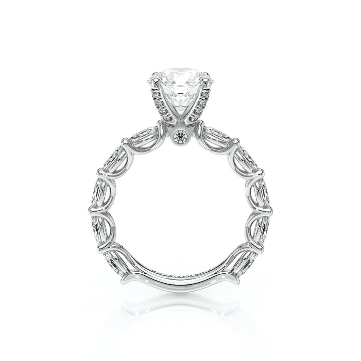 Lumino 803Rd4 5X25 Ew 14K White Gold Round