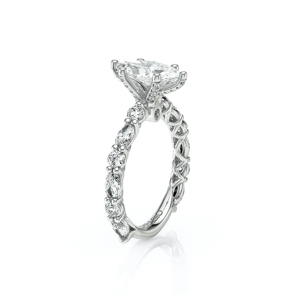 Lumino 806Mqd6 5X25 18K White Gold Marquise