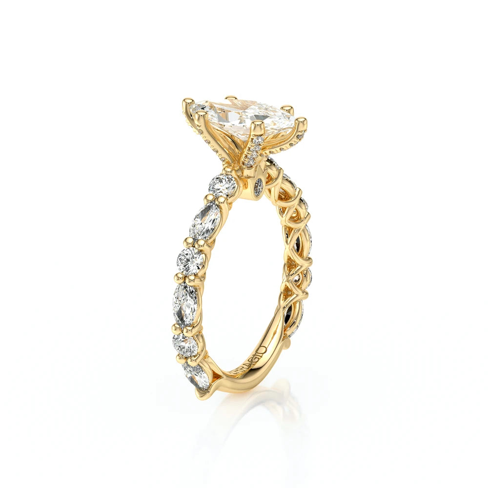 Lumino 806Mqd6 5X25 14K Yellow Gold Marquise