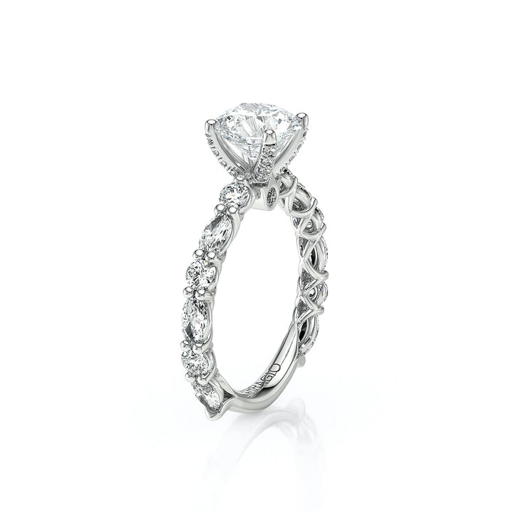 Lumino 806Rd4 5X25 14K White Gold Round
