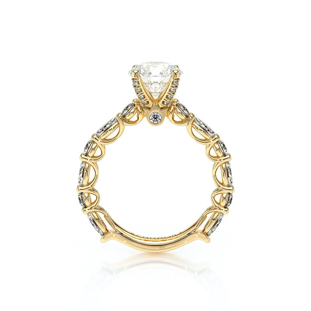 Lumino 806Rd4 5X25 14K Yellow Gold Round