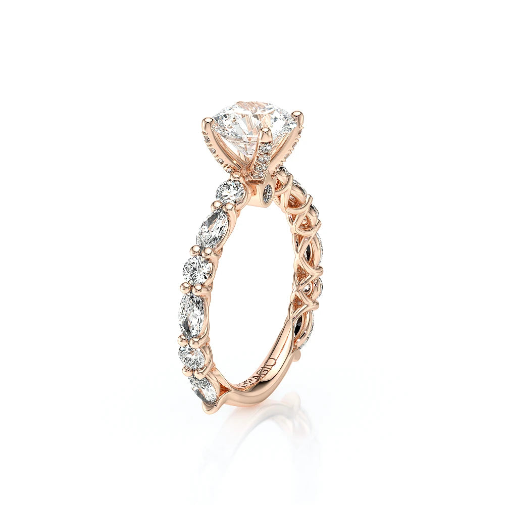 Lumino 806Rd4 5X25 14K Rose Gold Round