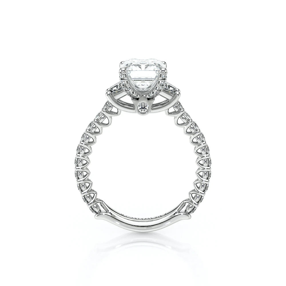 Lumino 811Em Trp 20 14K White Gold Emerald