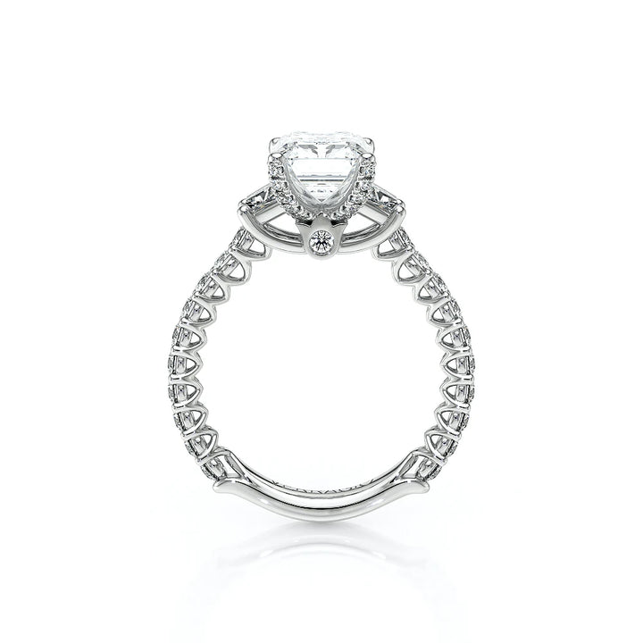 Lumino 811Em Trp 20 14K White Gold Emerald