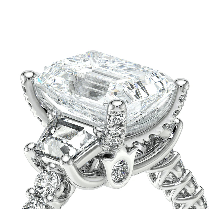 Lumino 811Em Trp 20 14K White Gold Emerald