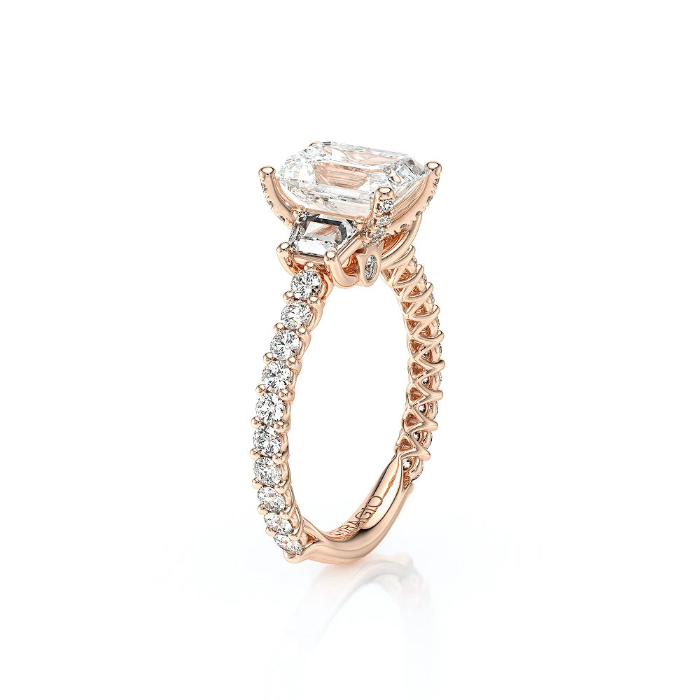 Lumino 811Em Trp 20 14K Rose Gold Emerald